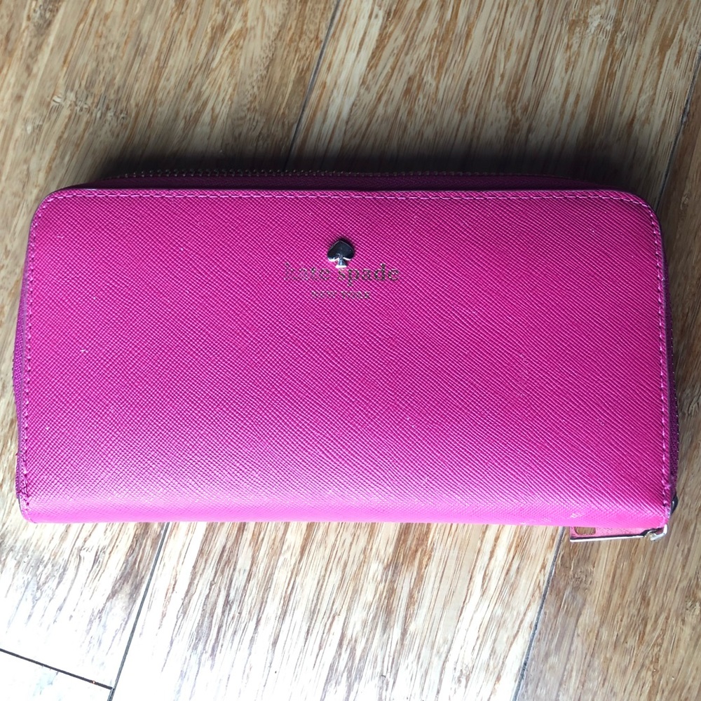 Pink kate spade wallet BIG